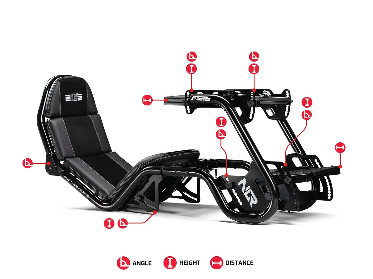 F-GT Pro Formula and GT Racing Simulator Cockpit - Black Edition (NLR-R003)