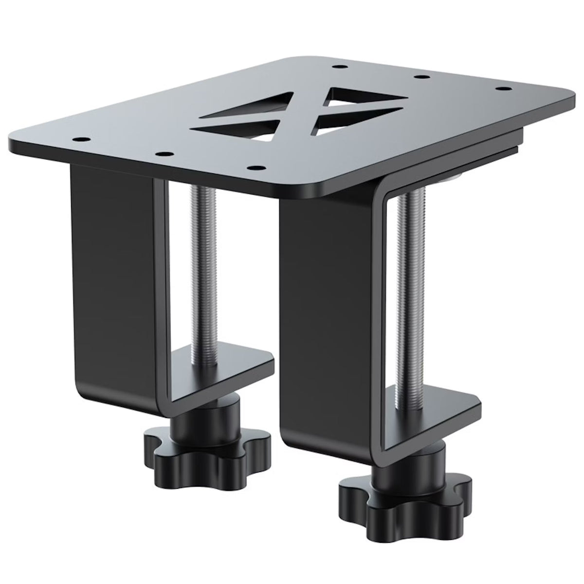 MOZA table clamp fitted to a desk