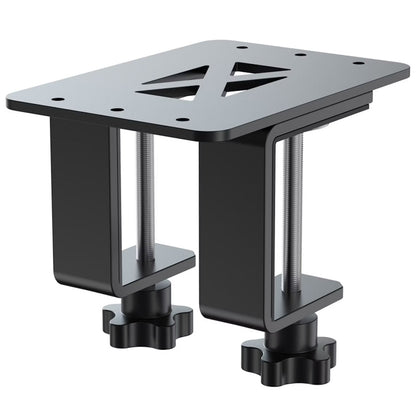 MOZA table clamp fitted to a desk