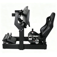 40160 aluminium profile sim rig with leather seat