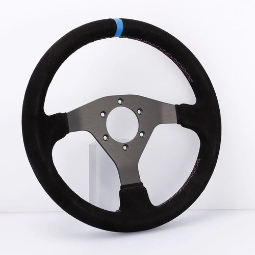 320Mm Sport Steering Wheel Racing Simulator Controller Rims Flat Drift 12Inch Suede Steering Wheel