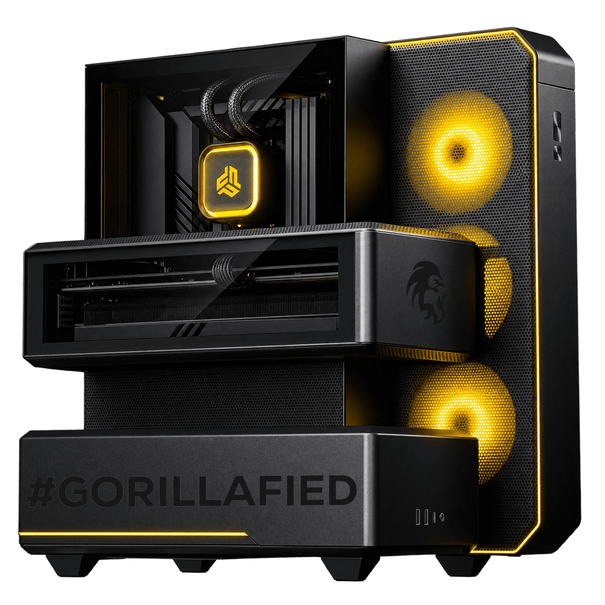 Gorilla Gaming Killer Ultra Gaming PC in Phanteks EX5 Plus case