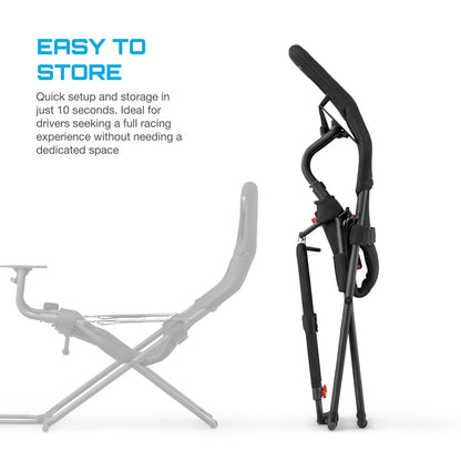 ® Challenge Actifit Lightweight Carbon Quality Steel Racing Simulator Cockpit, Black