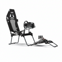 Racing Simulator Cockpit Built to Switch Formula and GT Positions, Adjustable Setup, Foldable Design, 44 lbs
