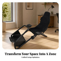 Racing Simulator Cockpit with Seat Universal Compatibility Racing Simulator Cockpit Driving Wheel Stand Ergonomic Furniture